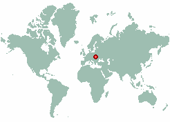 Studenne in world map